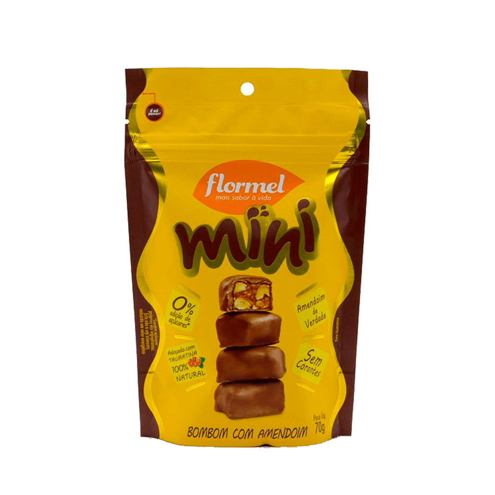 Mini bombom amendoim - Flormel